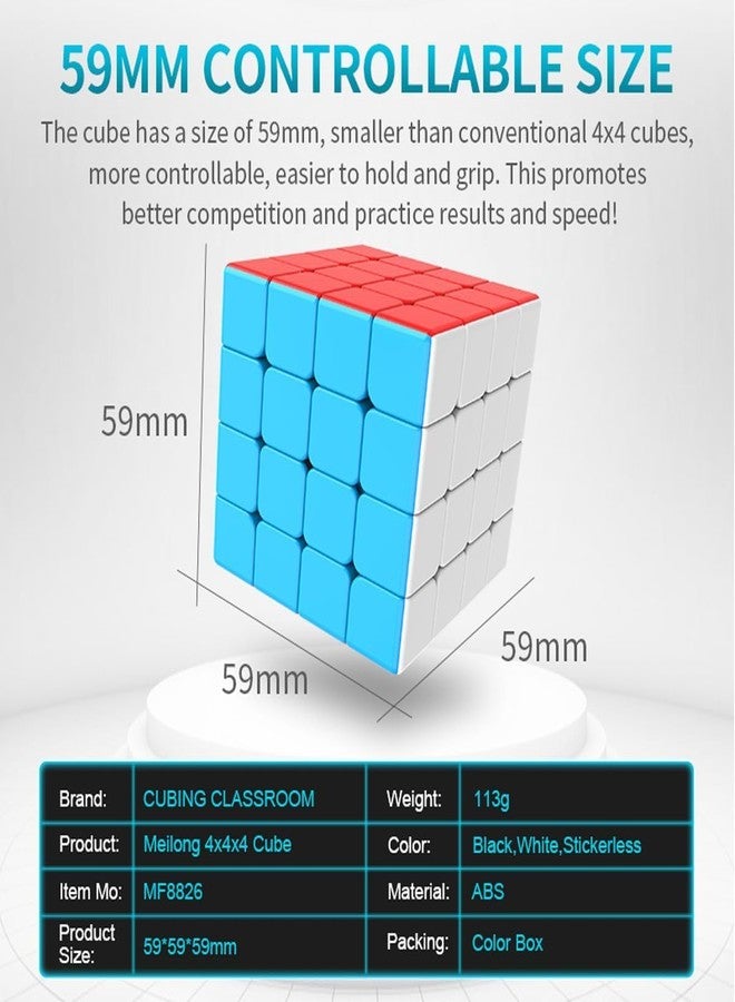 D ETERNAL 4X4X4 High Speed Stickerless Puzzle Cube - 4By4 Magic Speed Game Toy, Multicolor, Teen - Image 3